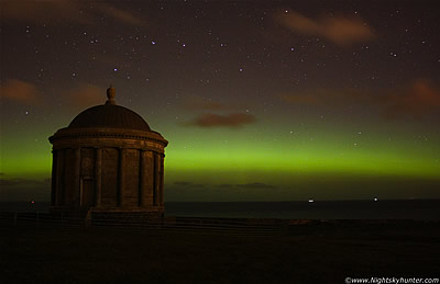 Mussenden Temple & Downhill Estate Aurora Display - October 8th 2012